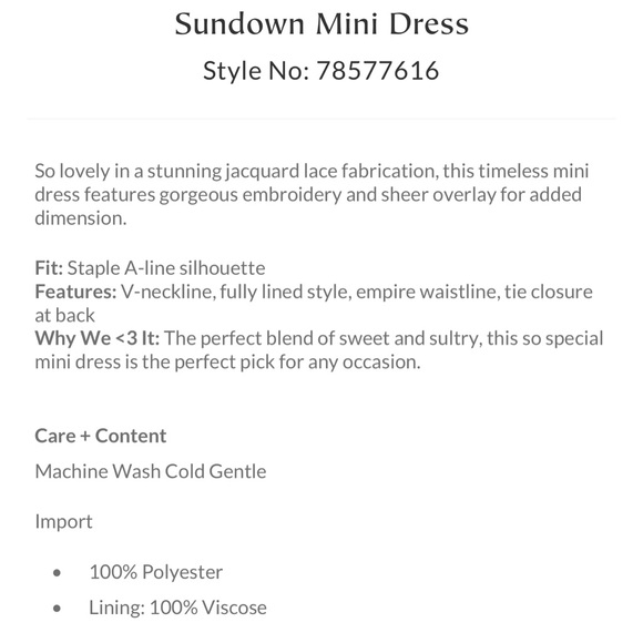 Free people sundown lace embroidered dress - Picture 4 of 4